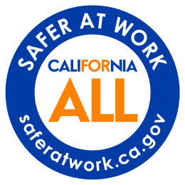 Safer At Work - California For All logo